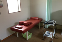 開放感のある施術スペース